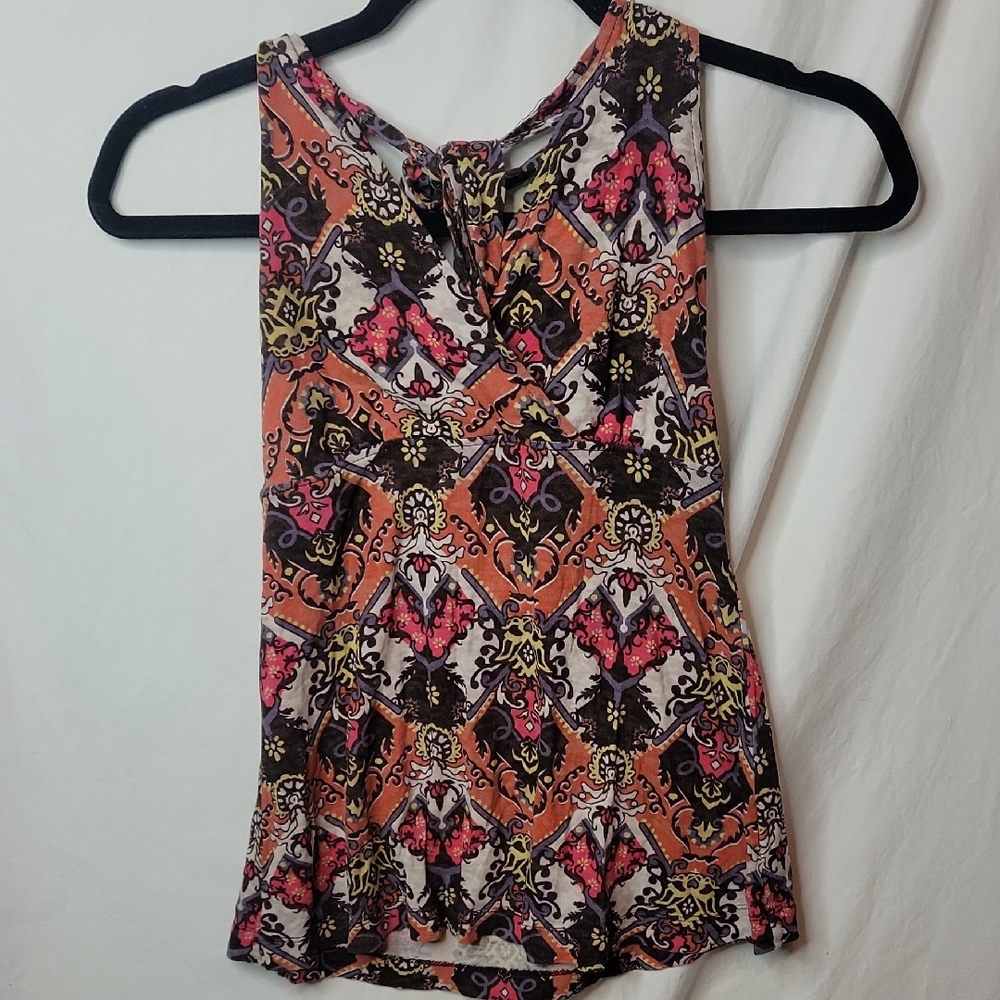 Mudd Colorful Patterned Tank Top
